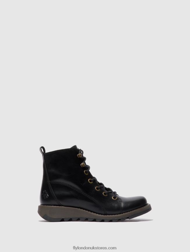 Lace-up Boots SORE813 Women Fly London 4V24RT330 RUG BLACK
