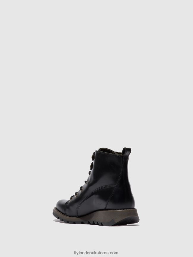 Lace-up Boots SORE813 Women Fly London 4V24RT330 RUG BLACK