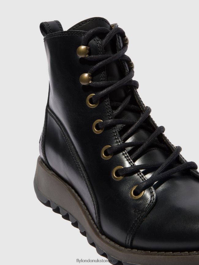 Lace-up Boots SORE813 Women Fly London 4V24RT330 RUG BLACK