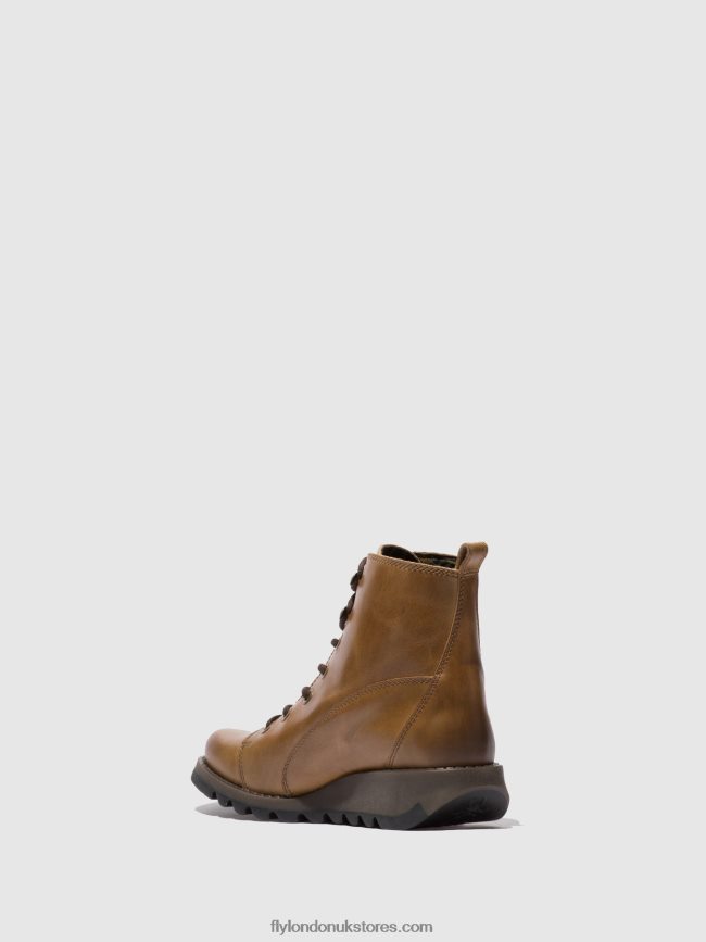 Lace-up Boots SORE813 Women Fly London 4V24RT331 RUG CAMEL