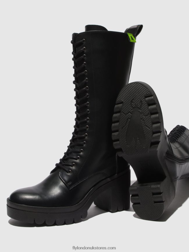 Lace-up Boots TALY884 Women Fly London 4V24RT314 TUNDER BLACK (BLACK SOLE)