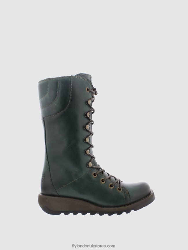 Lace-up Boots Women Fly London 4V24RT288 Green