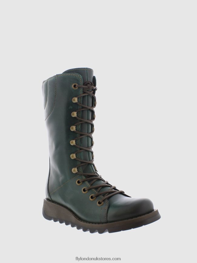 Lace-up Boots Women Fly London 4V24RT288 Green