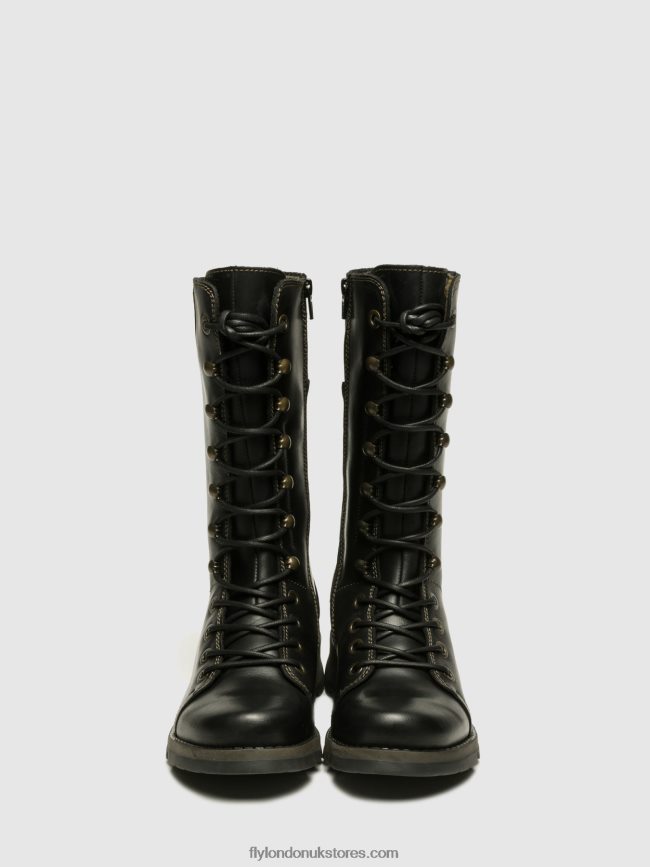 Wedge Shoes STER768 Women Fly London 4V24RT666 BLACK