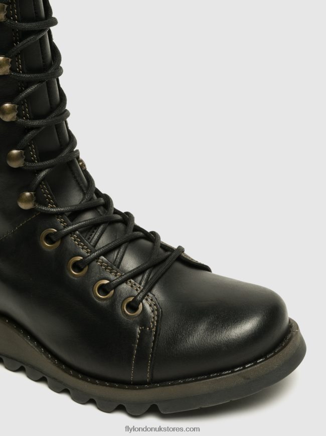 Wedge Shoes STER768 Women Fly London 4V24RT666 BLACK