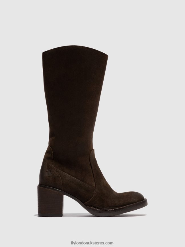 Zip Up Boots BALO096 Women Fly London 4V24RT306 EXPRESSO