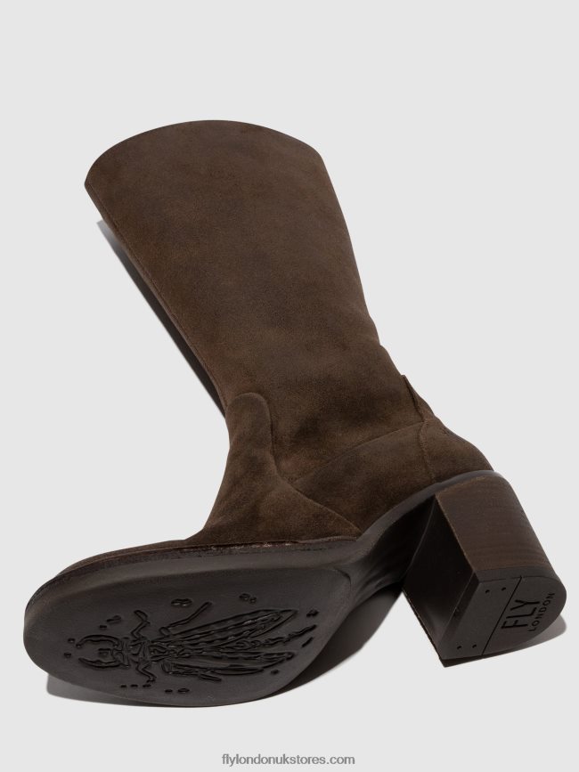 Zip Up Boots BALO096 Women Fly London 4V24RT306 EXPRESSO