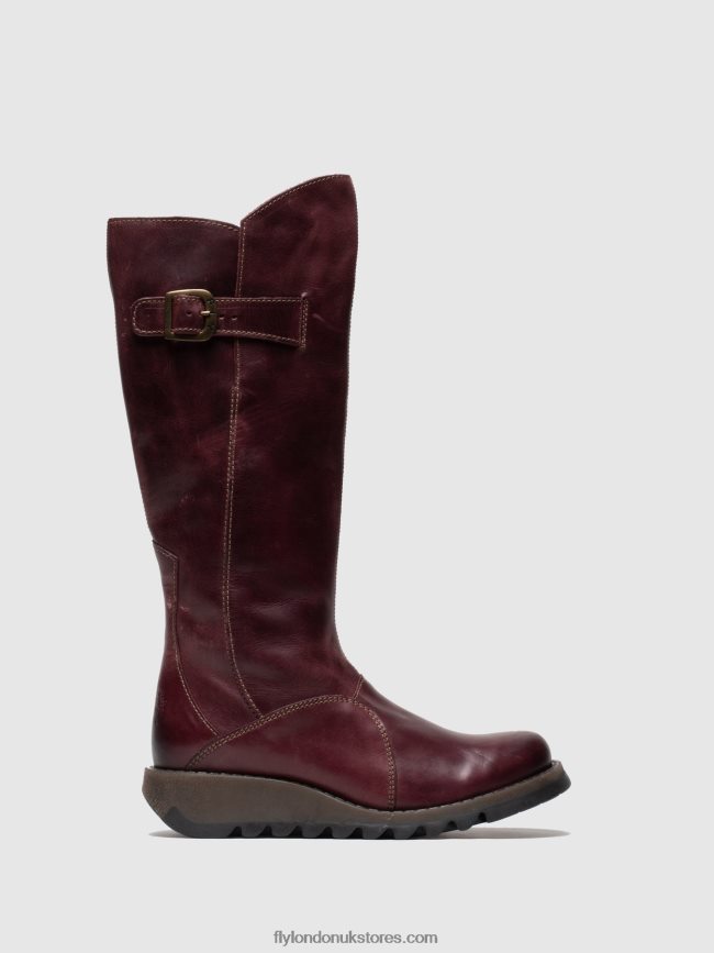 Zip Up Boots MOL 2 Women Fly London 4V24RT340 RUG PURPLE