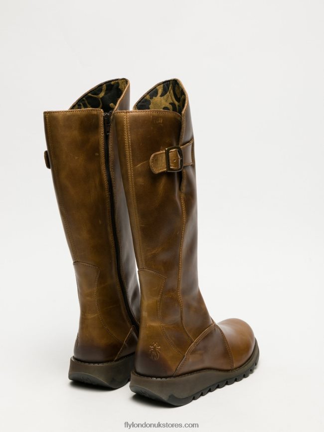 Zip Up Boots MOL 2 Women Fly London 4V24RT352 CAMEL