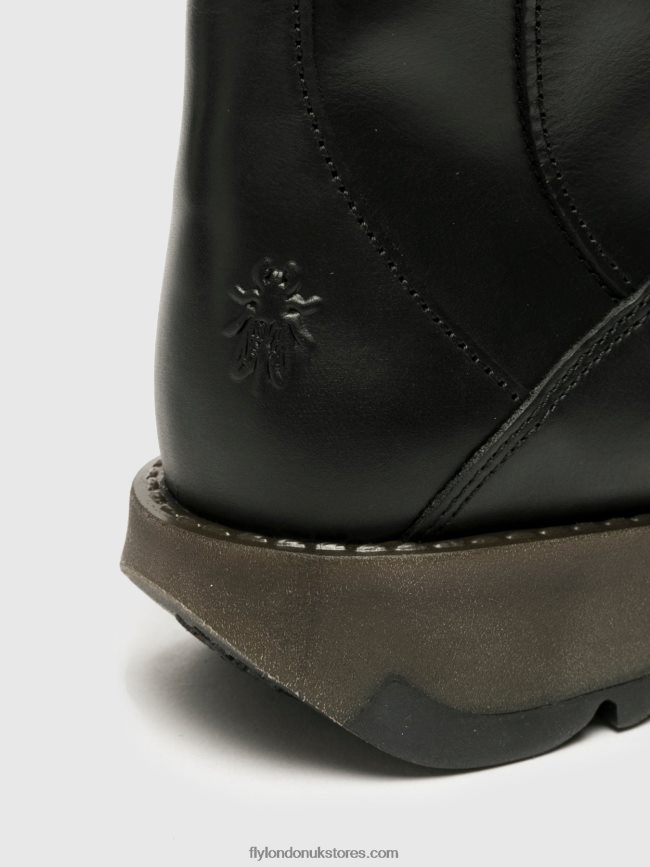 Zip Up Boots MOL 2 Women Fly London 4V24RT353 BLACK