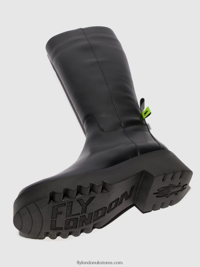 Zip Up Boots MYNT908 Women Fly London 4V24RT302 BLACK