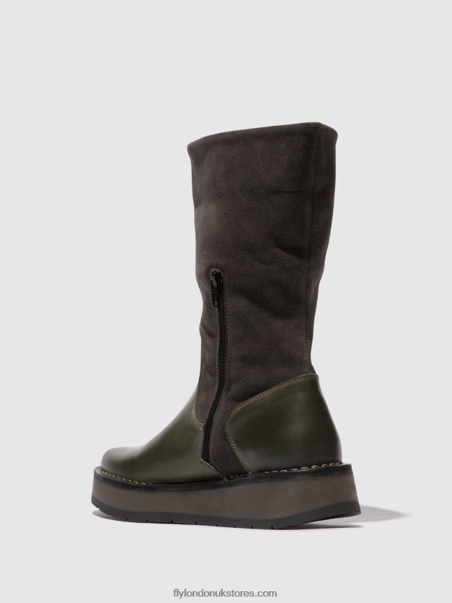 Zip Up Boots RULA083 Women Fly London 4V24RT298 DIESEL (ROSE)