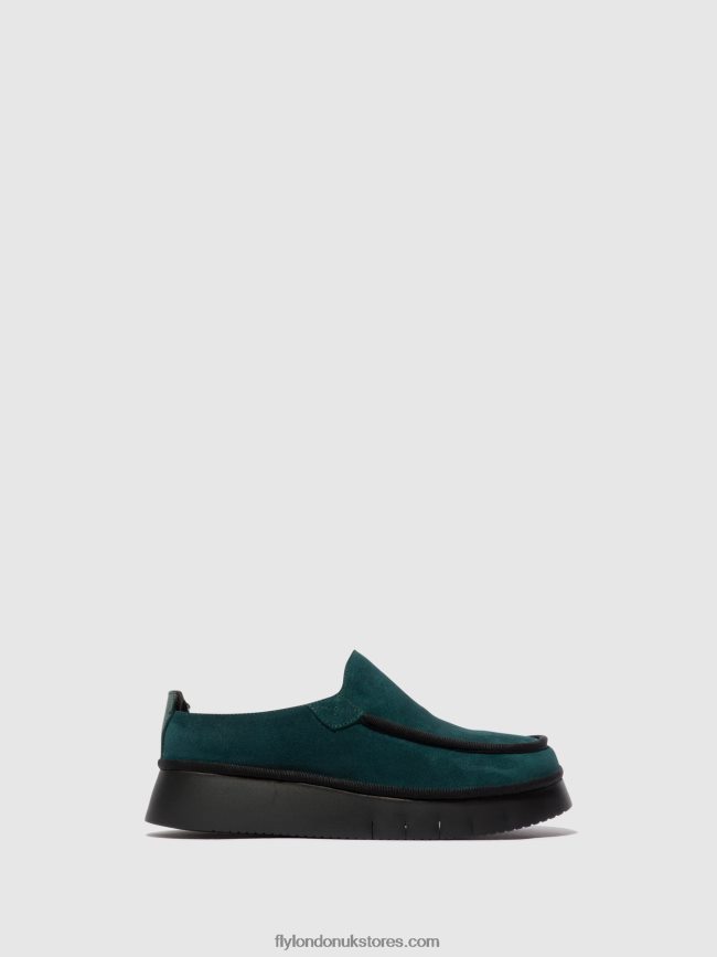 Closed Shoes CEZE361 Women Fly London 4V24RT691 PETROL