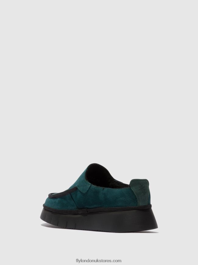 Closed Shoes CEZE361 Women Fly London 4V24RT691 PETROL
