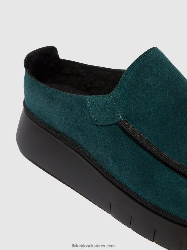Closed Shoes CEZE361 Women Fly London 4V24RT691 PETROL