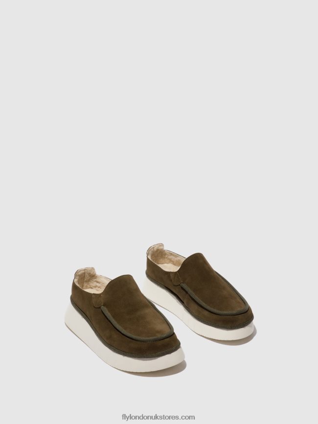 Closed Shoes CEZE361 Women Fly London 4V24RT692 SLUDGE