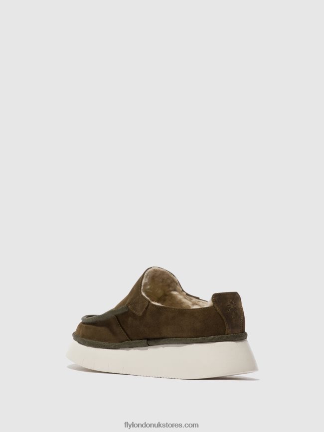 Closed Shoes CEZE361 Women Fly London 4V24RT692 SLUDGE