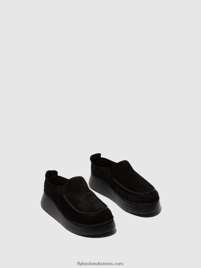 Closed Shoes CEZE361 Women Fly London 4V24RT693 BLACK