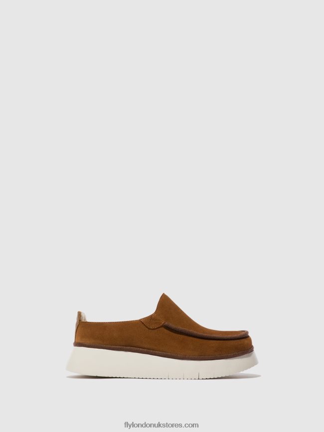 Closed Shoes CEZE361 Women Fly London 4V24RT694 COGNAC
