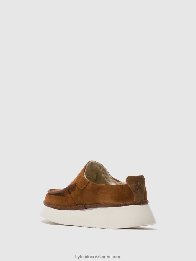 Closed Shoes CEZE361 Women Fly London 4V24RT694 COGNAC