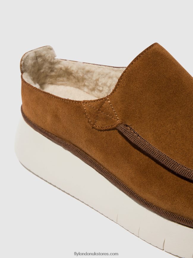 Closed Shoes CEZE361 Women Fly London 4V24RT694 COGNAC