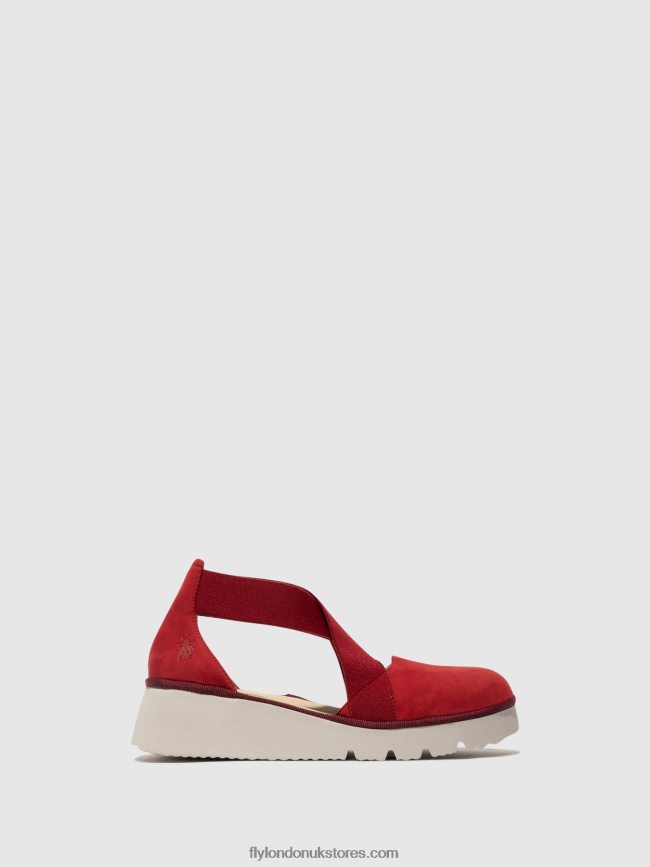 Elasticated Shoes PACY415 Women Fly London 4V24RT660 LIPSTICK RED