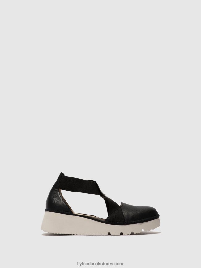 Elasticated Shoes PACY415 Women Fly London 4V24RT661 BLACK