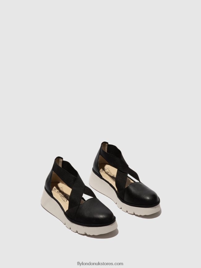 Elasticated Shoes PACY415 Women Fly London 4V24RT661 BLACK