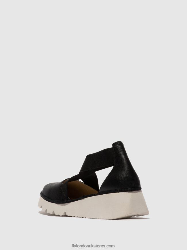 Elasticated Shoes PACY415 Women Fly London 4V24RT661 BLACK