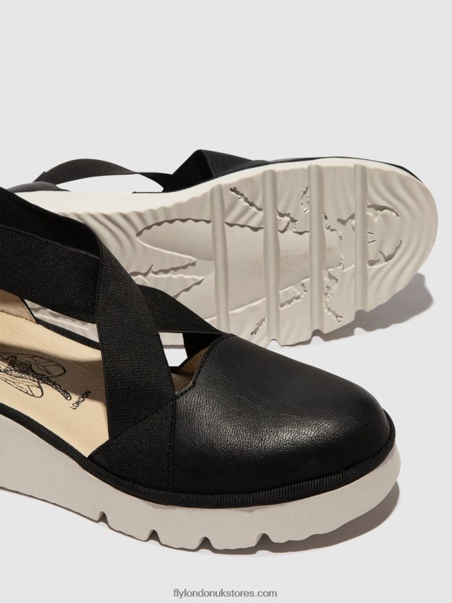 Elasticated Shoes PACY415 Women Fly London 4V24RT661 BLACK