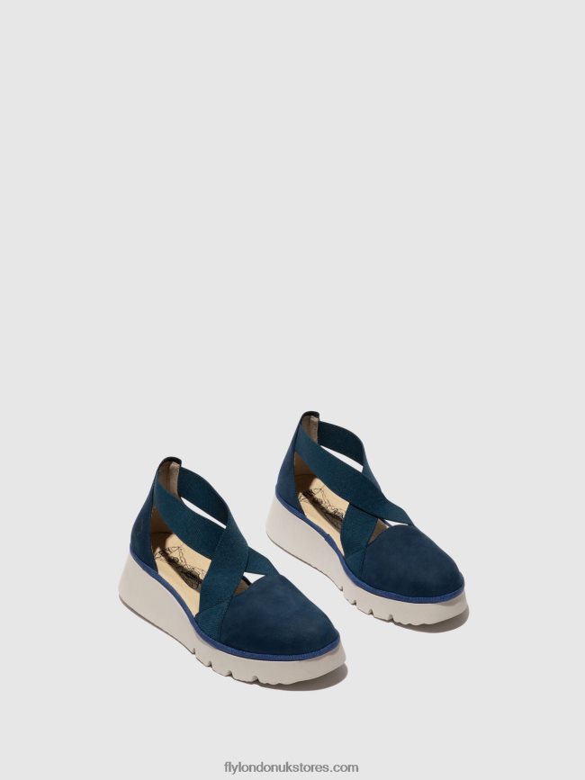 Elasticated Shoes PACY415 Women Fly London 4V24RT662 BLUE