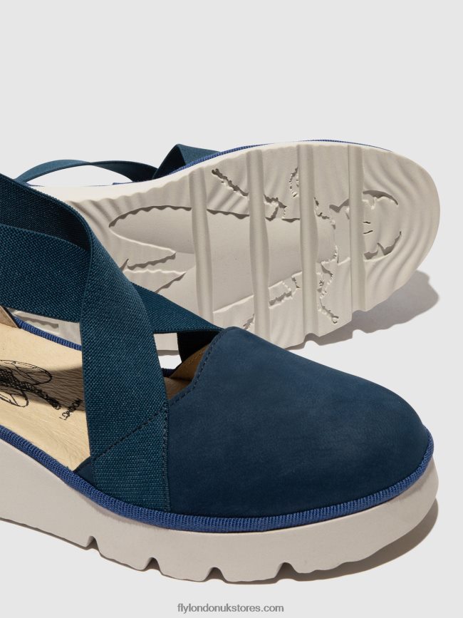 Elasticated Shoes PACY415 Women Fly London 4V24RT662 BLUE