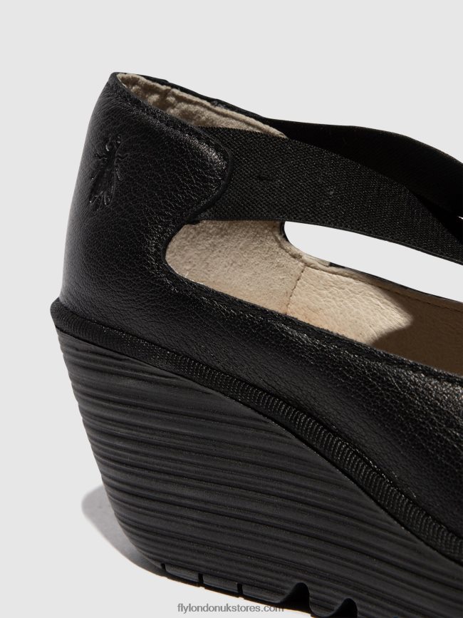 Elasticated Shoes YOLY402 Women Fly London 4V24RT684 BLACK
