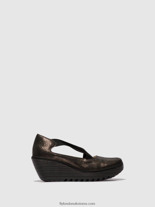 Elasticated Shoes YOLY402 Women Fly London 4V24RT685 GRAPHITE