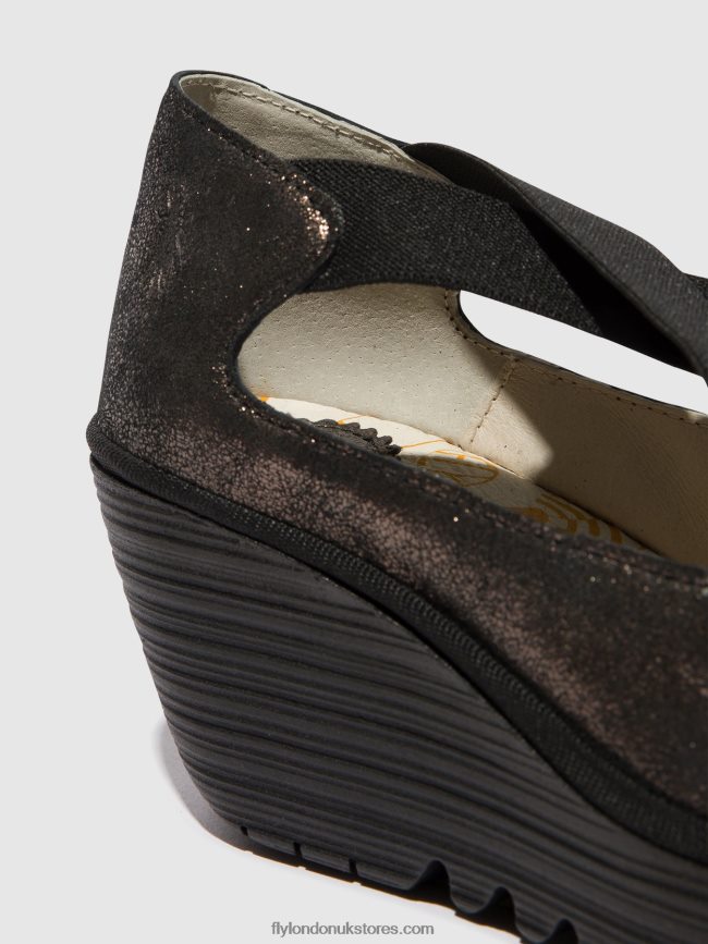 Elasticated Shoes YOLY402 Women Fly London 4V24RT685 GRAPHITE