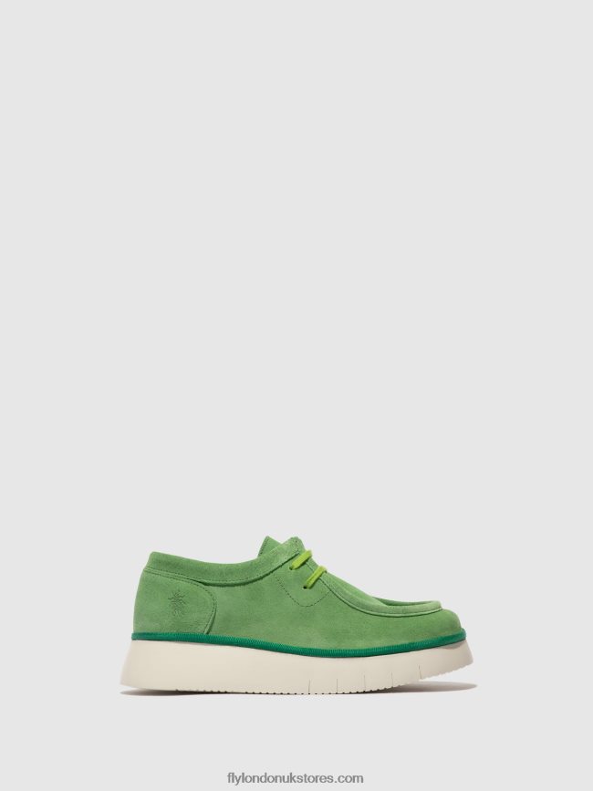 Lace-up Shoes CEZA437 Women Fly London 4V24RT657 LIME GREEN