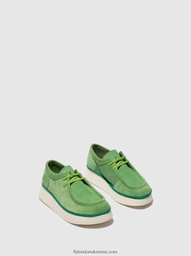 Lace-up Shoes CEZA437 Women Fly London 4V24RT657 LIME GREEN