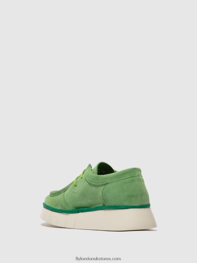 Lace-up Shoes CEZA437 Women Fly London 4V24RT657 LIME GREEN
