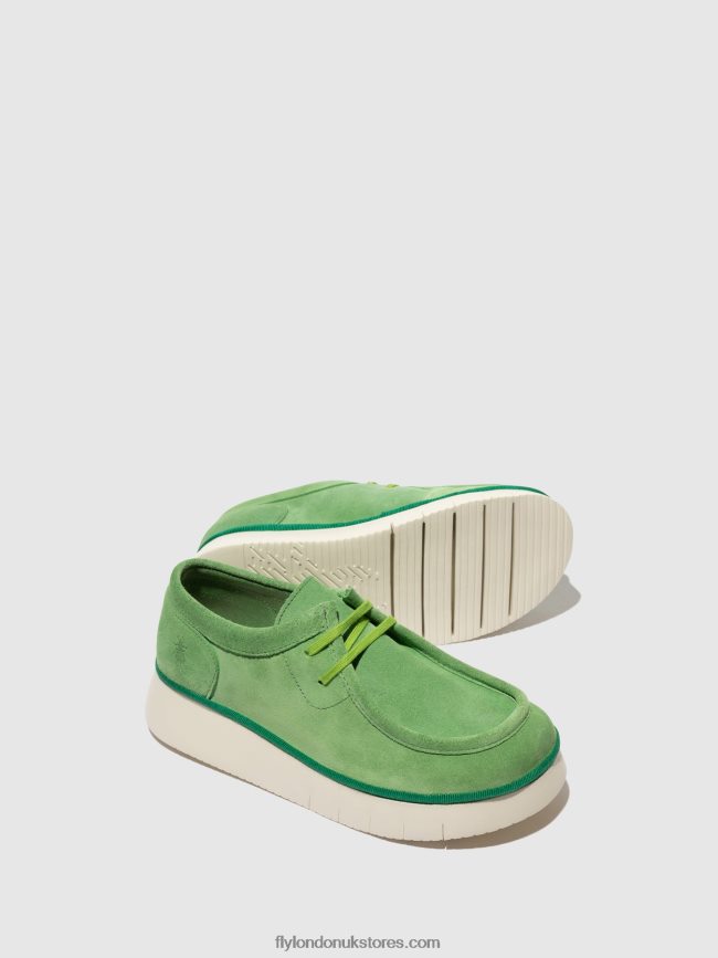 Lace-up Shoes CEZA437 Women Fly London 4V24RT657 LIME GREEN