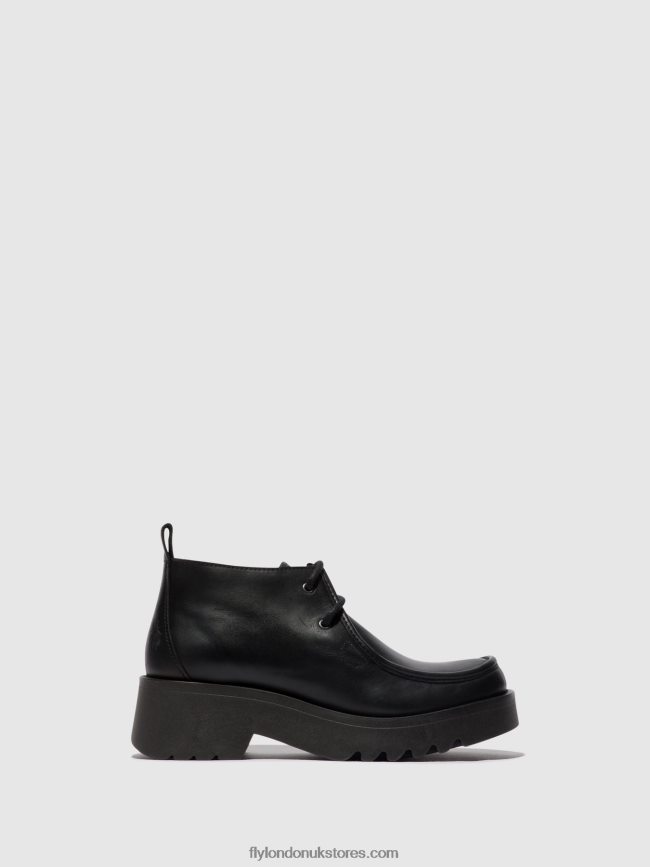Lace-up Shoes MEGG90 Women Fly London 4V24RT680 BLACK
