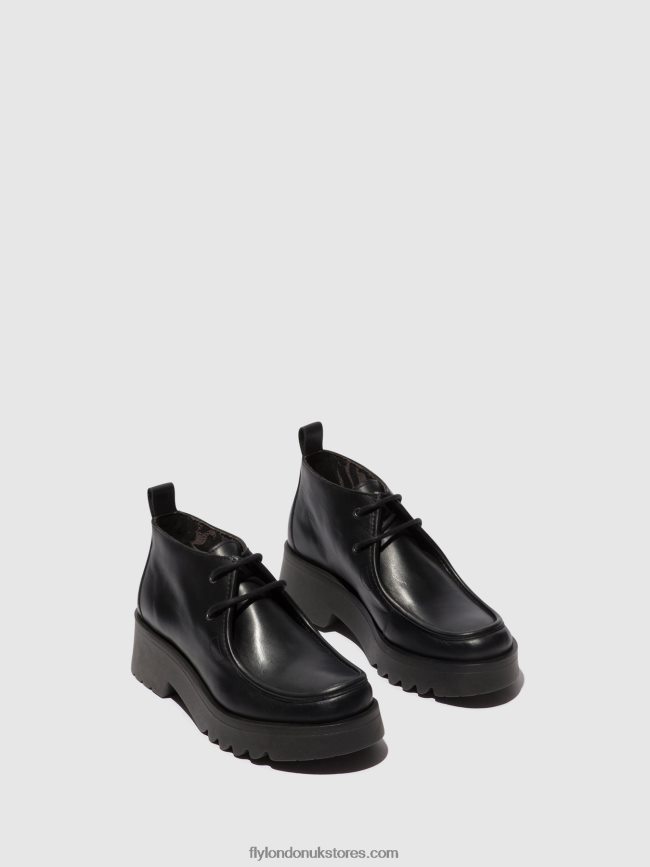 Lace-up Shoes MEGG90 Women Fly London 4V24RT680 BLACK