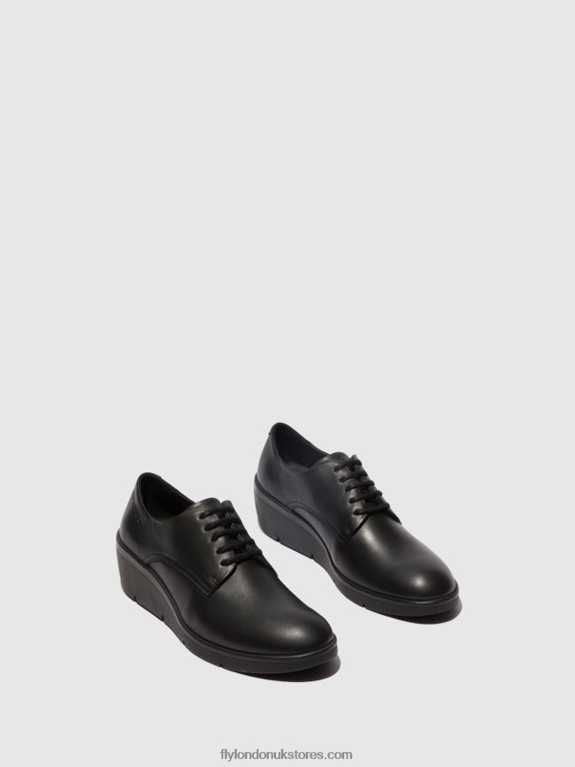 Lace-up Shoes NEPE548 Women Fly London 4V24RT683 BLACK