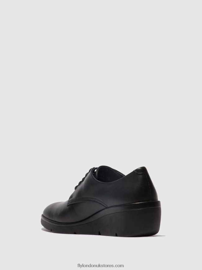 Lace-up Shoes NEPE548 Women Fly London 4V24RT683 BLACK
