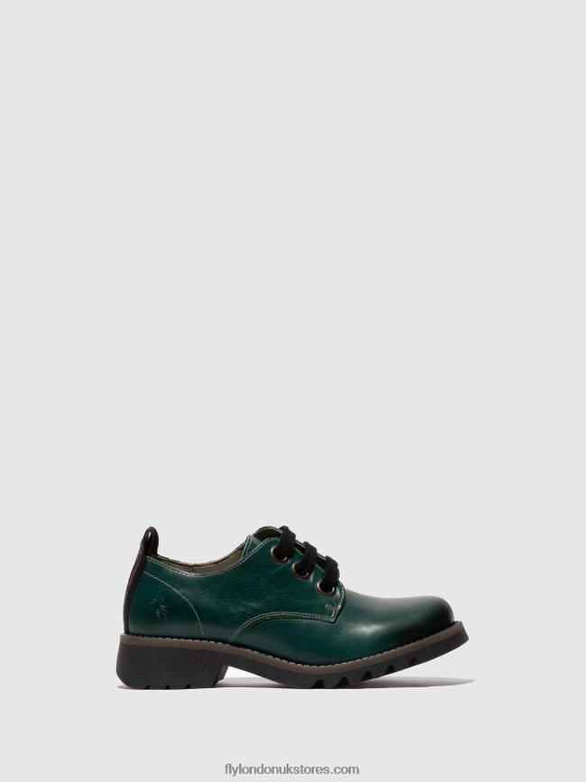 Lace-up Shoes RUDA538 Women Fly London 4V24RT679 SHAMROCK GREEN
