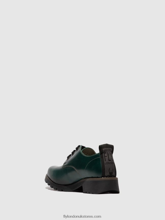 Lace-up Shoes RUDA538 Women Fly London 4V24RT679 SHAMROCK GREEN