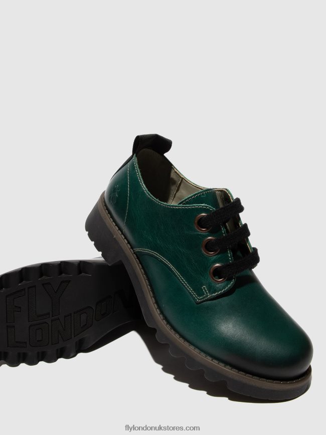 Lace-up Shoes RUDA538 Women Fly London 4V24RT679 SHAMROCK GREEN