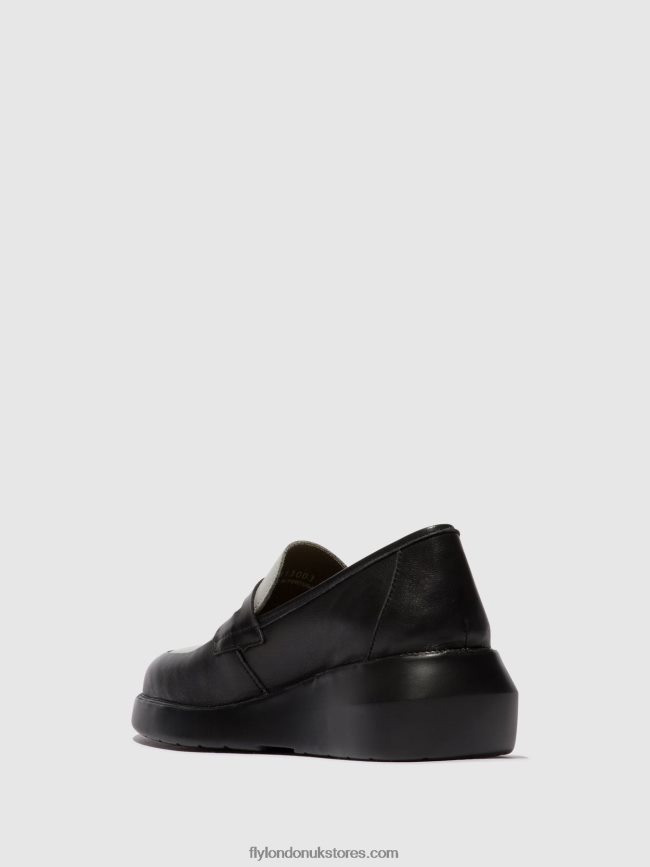 Loafers Shoes BLAR513 Women Fly London 4V24RT678 BLACK/GREY