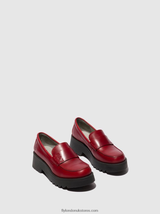 Loafers Shoes MAUS791 Women Fly London 4V24RT674 RED