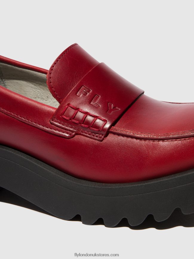 Loafers Shoes MAUS791 Women Fly London 4V24RT674 RED