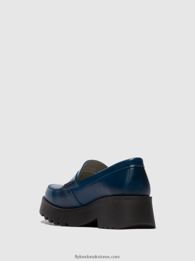 Loafers Shoes MAUS791 Women Fly London 4V24RT675 ROYAL BLUE